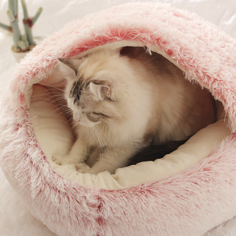 Warm semi-enclosed Cat Bed