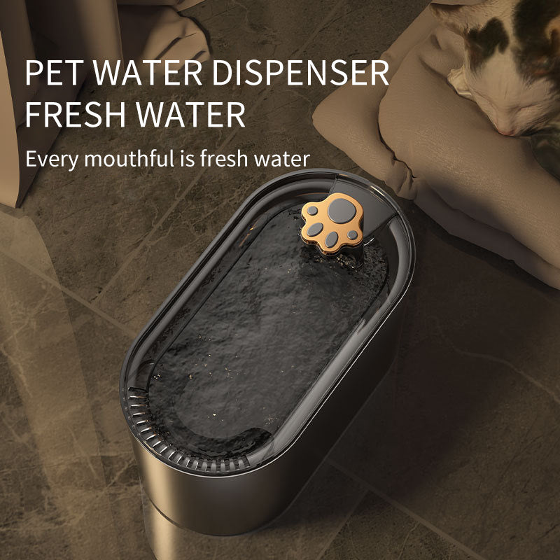 LED Cat Water Fountain – 3L Ultra-Quiet Automatic Dispenser