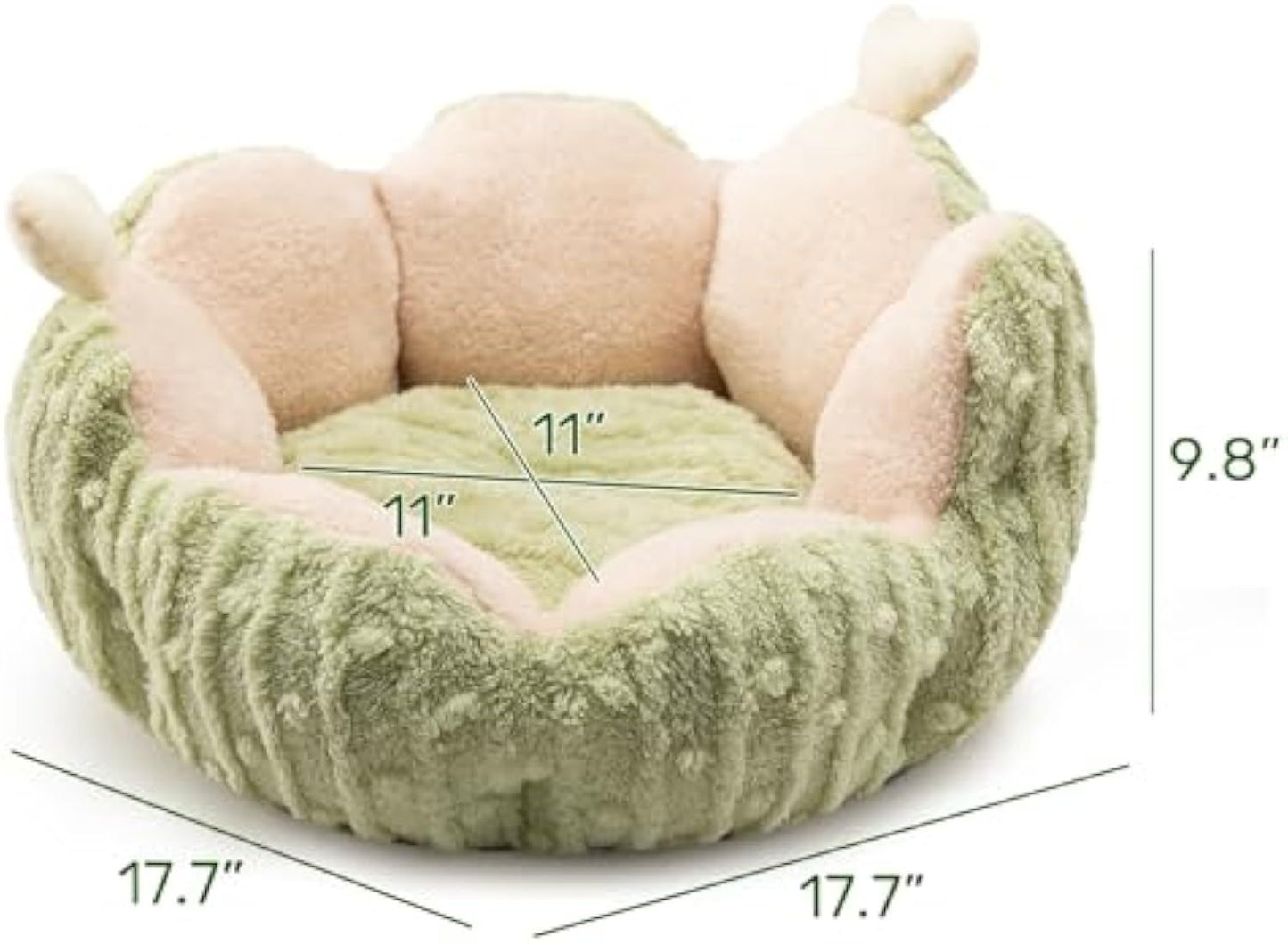 Cama para gatos con forma de cactus